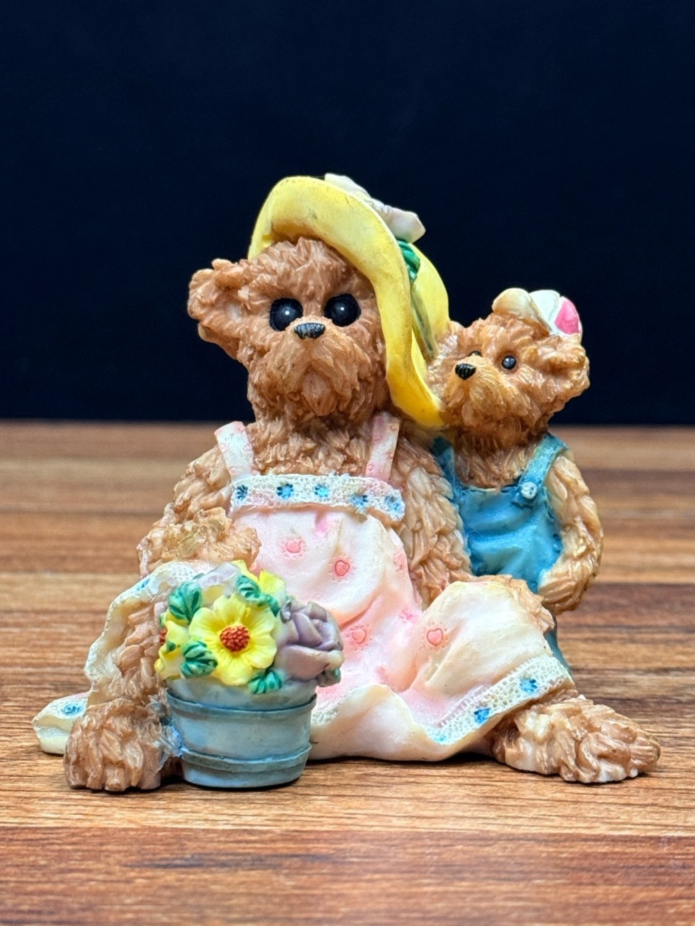 Mother and Son Teddy Bear Figurine
